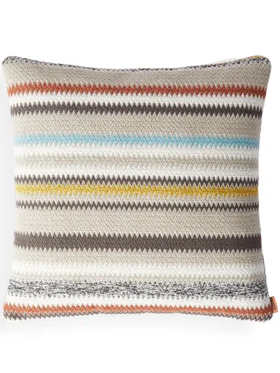 MISSONI BLURRED ZIGZAG CUSHION (40CM X 40CM)