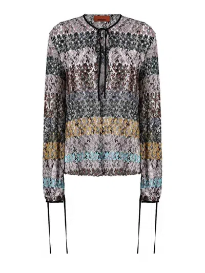 Missoni Multicolored Lace Blouse
