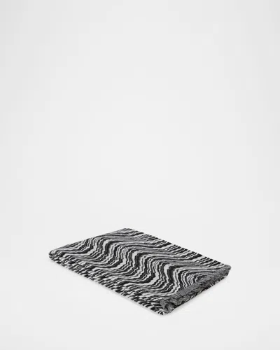 Missoni Bormio Wool-blend Throw, 35" X 52" In Black