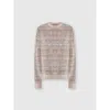 MISSONI MISSONI BOUCLÉ CHECKERED CREWNECK SWEATSHIRT WITH SEQUINS