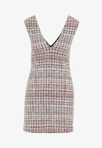 MISSONI BOUCLÉ CHECKERED MINI DRESS