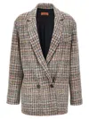 Missoni Textured Fabric Double-breasted Blazer In Multicolor