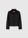 Missoni Textured Chevron Knit Jacket With Oversized Fit And Button Closure In Black & Multicoloured