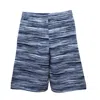 Missoni Boys Jersey Shorts Blue/white In Blue