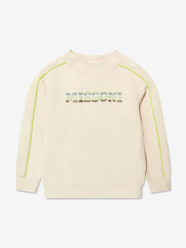 Missoni Kids logo-print cotton T-shirt - White