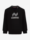 Missoni Chevron-logo Sweatshirt In Black