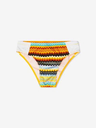 Missoni Kids' Boys Logo Swimming Briefs In Multicoloured