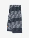Missoni Boys Wool Zigzag Scarf In Black