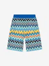 Missoni Zigzag-print Shorts In Blue