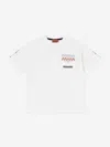 Missoni Boys Zigzag Logo Pocket T-shirt In White