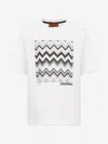 Missoni Boys Zigzag Logo T-shirt In White