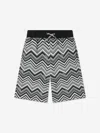 Missoni Chevron-print Bermuda Shorts In Black