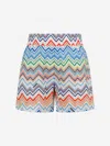 Missoni Boys Zigzag Swim Shorts In Multi