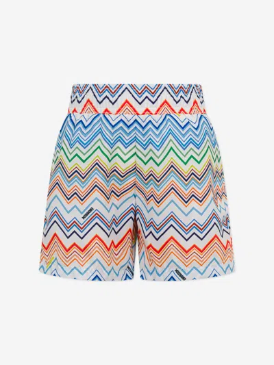 Missoni Kids'  Boys Zigzag Swim Shorts In Multi