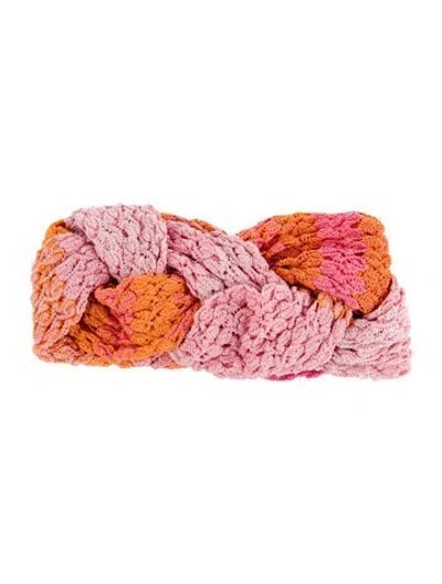 Pre-owned Missoni Braided Headband In Pink