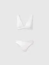 Missoni Textured Bikini Set In White
