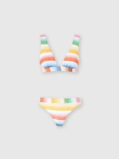 MISSONI Bralette-Bikini mit Dégradé-Zickzackmuster