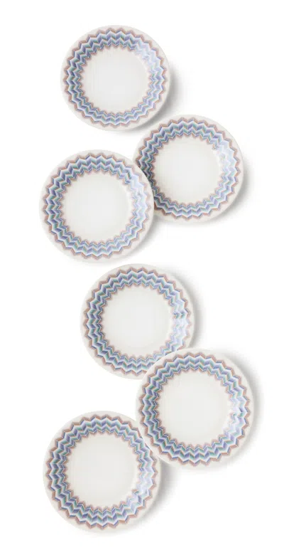 Missoni Bread Or Butter Plate Set Blue