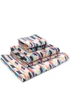 Missoni Geometric-print 5-piece Towel Set In Neutrals