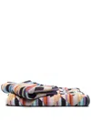 Missoni Zig-zag Pattern Bath Towel In Blue