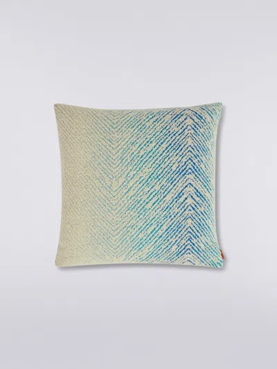 Missoni Brouges 40x40 Cm Wool And Viscose Blend Cushion In Multicoloured