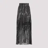 Missoni Patterned-jacquard Metallic-knit Midi Skirt In Gray