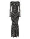 Missoni Long Double Layer Boat Neck Dress Dresses Multicolor