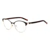 Missoni Brown Metal Frames In Gold