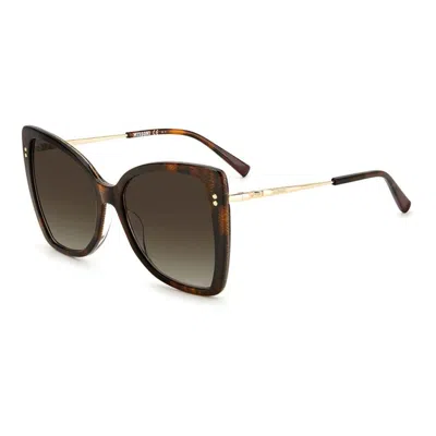MISSONI BROWN PLASTIC SUNGLASSES