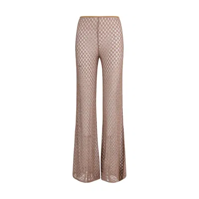 Missoni Brown Viscose Flared Pants