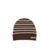 Missoni Brown Wool Beanie In Multi