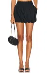 Missoni Mini Balloon Skirt In Viscose With Lace Details In Black Beauty