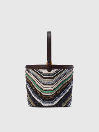 Missoni Bucket Bag In Cotton Blend In Multi