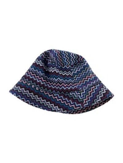 Pre-owned Missoni Bucket Hat  W/tags In Blue