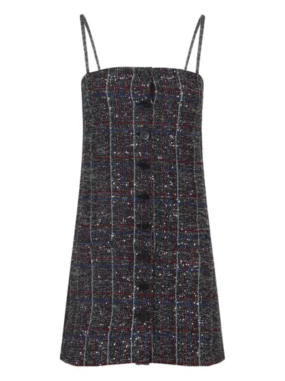 MISSONI BUTTON CHECK MINI DRESS