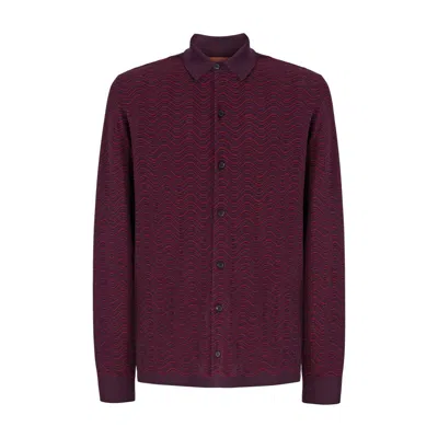 Missoni Button Shirt In Red