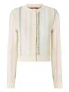 Missoni Button-up Cardigan In Neutrals