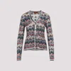 Missoni Womens Multicolor Tones Chevron V-neck Knit Cardigan In Multi