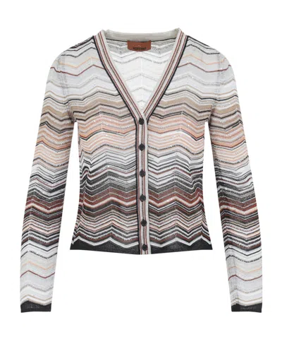 MISSONI V-NECK CHEVRON CARDIGAN