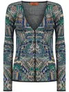 Missoni Multicolor Pattern Cardigan In Multicolor
