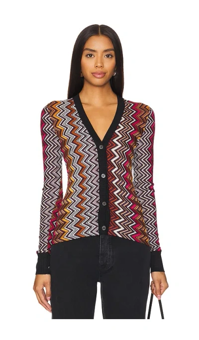 Missoni Buttoned Cardigan In Multicoloured