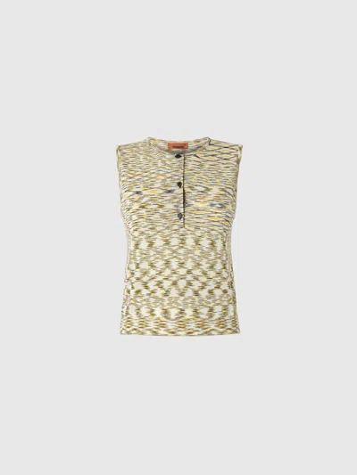 MISSONI KNOPF-CARDIGAN MIT FLAMMENMUSTER