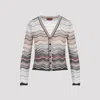 Missoni Buttoned Viscose Cardigan In Multi