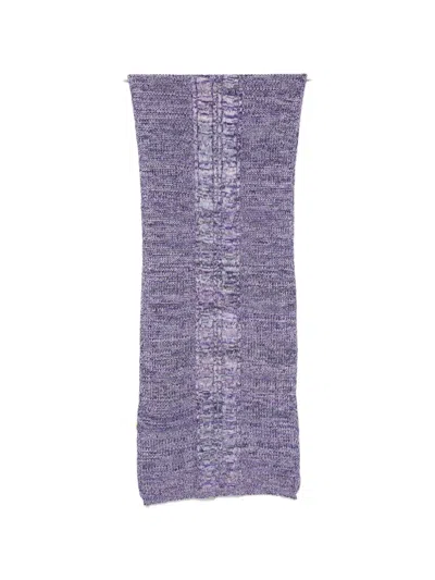 Missoni Cable-knit Space-dye Scarf In Yellow