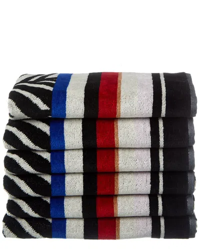 Missoni Calista Hand Towel, Set Of 6 In Black