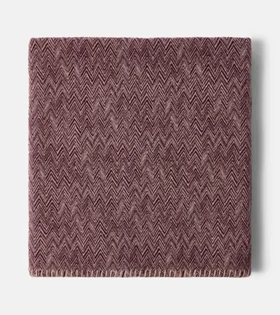 Missoni Camelia Chevron Wool And Cashmere Throw In Multi