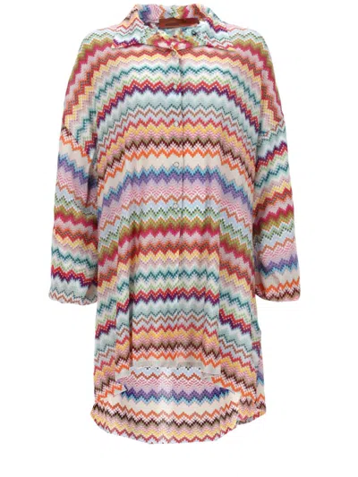 Missoni Camicia Con Stampa Zig Zag In Multi
