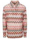 Missoni Zig Zag Cotton-blend Shirt In Orange