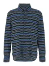 Missoni Zick-zack-hemd Aus Baumwolle Mit Brusttasche In Multicolour