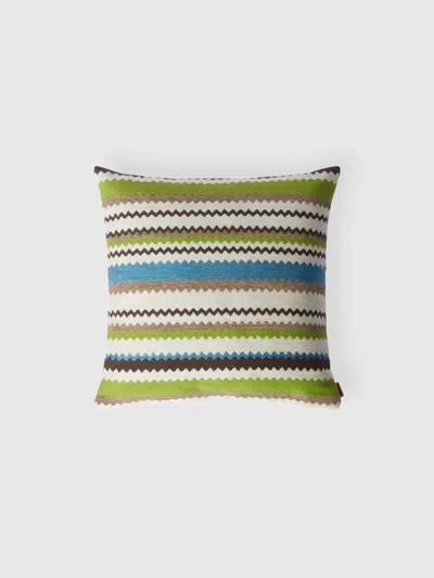 Missoni Cancun Outdoor Cushion 40x40 Cm In Turquoise  Multicoloured